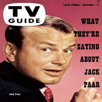 Show Jack Paar, Jack Paar, TV vodič, 1-7. Novembra 1958. TV vodič Kućište Evertt Print Print