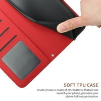 Circle iPhone Case, dijamantski leptir reljefni novčanik Flip PU kožni magnetni otporni na udarce, magnetni
