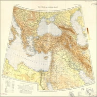 24 X36 Galerija, ratna karata Mapa Bliskog Istoka i Balkana 1940