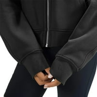 Royallove ženski zip up duksevi duksevi s duksevima odjeća za teen djevojke casual jakne sa džepovima