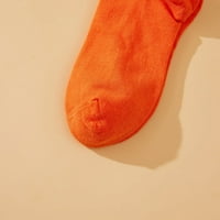 Noć vještica crtane ženske bundeve parove unise zabavne ličnosti uzorak srednje top čarape čisti pamuk