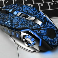 Yamaler Q ožičeni USB LED optički miš ABS Šarene svjetla Učinite mehanički igrački miš za igrač laptopa