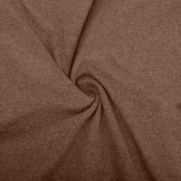 Farstey Capri pantalone za žene Čvrsta boja elastična visoka struka labave pantalone Lounge džepovi