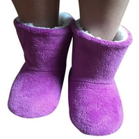 Kesitin ženske čizme za gležnjeve zimske plišane božićne papuče
