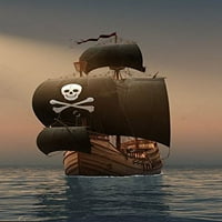 Mohome 5x7FT piratski brod Foto studio Background Rođendan za zabavu Baby
