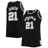 Muški Mitchell & Ness Tim Duncan Black San Antonio Spurs Big & visok 1998- NBA 75. godišnjica Diamond Swingman Jersey