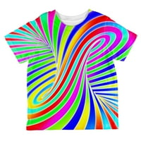 Rainbow Trippy vrtlozi s cijelom majicom od mališana Multi 2t