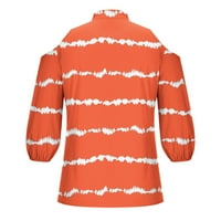 Modni print T-šljokica O-izrez kratki rukav poklon za djevojku Žene Ljeto Lijepa košulja hladnog ramena pulover bluza na pola rukava sa zatvaračem tiskanim vrhovima