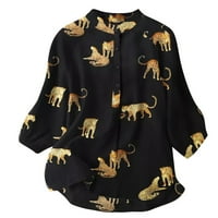 GAECUW posteljina za žene Ljetne vrhove Bluze s kratkim rukavima The Regularne fit pulover TEES T-majice