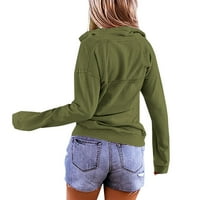 Dyegold pulover dukseri za žene dame zatvarači pulover vrhovi ženskih dukseva sa duksevima za patentne