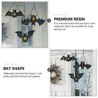 Hemoton Halloween Bat dizajn Lanter Creative Vrata Privjesak scena ukras crna