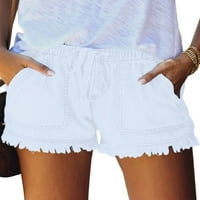Cindysus Women Mini pant Elastične struke Kratke vruće hlače Izvođenje Ljeto Plažni kratke hlače Holiminke