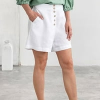 B91XZ Žene Teretane Hlače Pamučni struk Žene Elastične ljetne ženske kratke hlače i visoke čvrstote