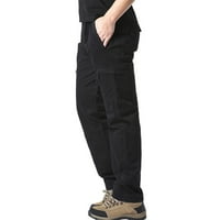 Muški modni casual multi džepni kopč za patentne patentne patentne pantalone na otvorenom hlače na otvorenom