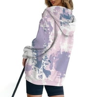 Pogonska jakna ustaljena odjeća ženska modna casual tiskana dugim rukavima s džepnim kardiganskim jaknom
