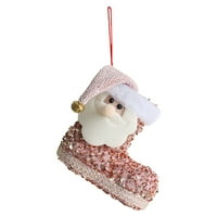 Huaai zidni viseći stočarske čarape Božićne čarape Božićne bombone ukrase ružičaste