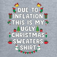 Divlji bobby, smiješna politika inflacija ružna džemper za božićne muškarce grafički tenk, heather siva,
