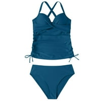 Jedan kupaći kostim za žene WebbingTank odijela Shirred Vintage up kupaće kostime kupaći sportski upravljački