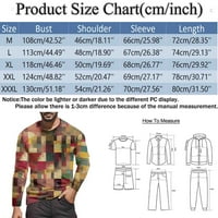 Muška majica Crew Crw Crt Dugi rukav 3D Print Pulover Street Ležerne prilike labave majice za muškarca