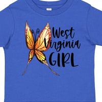 Inktastic West Virginia Girl - Leptir poklon Toddler Toddler Girl Majica