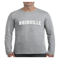 MMF - muške majice s dugim rukavima, do veličine 5xl - zastava Nashville Tennessee