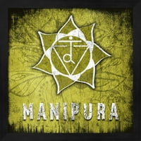 Chakras Yoga Simbol Manipura od Lightboxjournal, uokvirena zidna umjetnost, 13.25W 13.25h