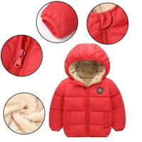 Godderr Baby Kids Winter Pamučni kaputi za dječake Djevojke Djevojke Puffer s kapuljačom na kapuljaču