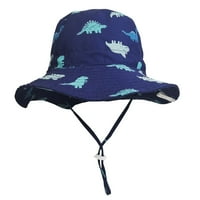 Toddler šešir crtani otisci na otvorenom podesiva šešir na plaži Brown