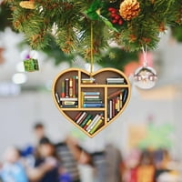 RDEUOD Dekorativno božićno drvce sa božićnim visećim knjigama, automobil sa Noć vještica, Božić, porodični