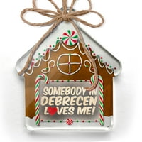 Ornament je otisnut jedan oboren neko u Debrecenu voli me, Mađarska Božić Neonblond
