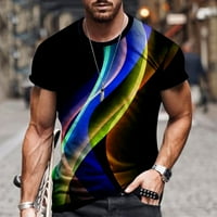Auroural Muške majice Muškarci Ležerni okrugli vrat 3D digitalni ispis Pulover fitness sportske kratke