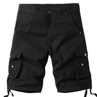 Muške pamučne ležerne hlače na vanjskim kratkim hlačama Twill Camo Cargo Shorts sa patentnim zatvaračem