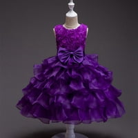 Djevojke Pageant čipke haljine cvjetne djevojke haljine toddler princeza haljina bowknot tutu haljina