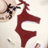 Žene kupaće kostime Čvrsti zavoj bikini push-up jastuk kupaći kostim kupaći odjeću