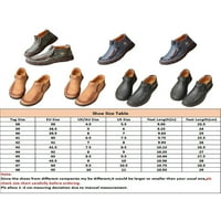 Lacyhop muške kožne cipele ručno šivanje casual patentnih patentnih cipela za cipele Radne čizme koje