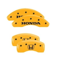 Kaliper prekrivače ugravirani prednji Honda straga H Logo Žuta završna obrada crna crna Honda Cr-V -