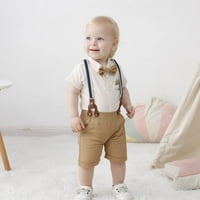 Dječja dječaka Dječja odjeća Gentleman Outfits odijeva Ljetne kratke rukave BoySits majice + šorc