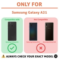 Talozna tanka kućišta telefona Kompatibilan je za Samsung Galaxy A21, jednorog zvjezdana kiša, tanka,