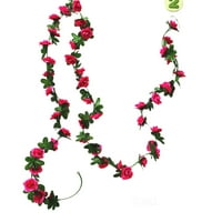 Heiheiup viseća korpa umjetno vijenac cvijeće vino viseće ruže cvijet ruža kućna diy umjetna cvijeća