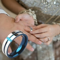 Bacocc dodaci mojoj suprugu Fluinuo je prsten za prsten za prsten sa karticom od titanijum čelični prsten