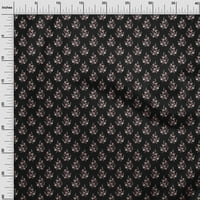 Onuone rayon crna tkanina cvjetna opterećenja priključaka ispisuju šivanje tkanine sa dvorištem