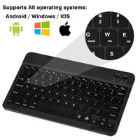 U lagana ergonomska tastatura sa pozadinom RGB svjetla, višestruki uređaj tanka punjiva tastatura Bluetooth
