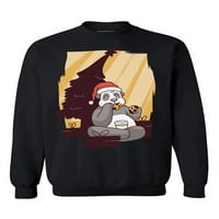 Neugodni stilovi ružna božićna dukserica Xmas Panda sa džemper za kolačiće