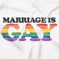 Brak je gej LGBTQ prava ponos ženska majica dame tee brisco brendovi l