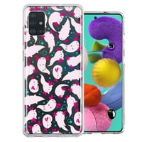Samsung Galaxy A ružičasti Happy pliwn Axolotls Polka Dots Dvostruki poklopac telefona