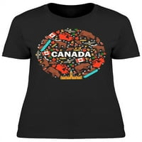 Kanadski simboli majica žene -image by shutterstock, ženska mala