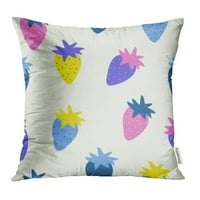 Plava bobica Jagoda u skicirajući stil ružičasti crtani crtani crtani crtani cherry jastuk za jastuk