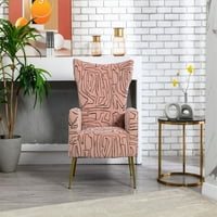 Velvet Accent stolica Moderna tapacirana recepcija za slobodno vrijeme Single Sofa Vanity stolica Visoka