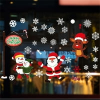 Prijenosni prozorski naljepnica Božićna tema Santa Claus naljepnica snježne prozore