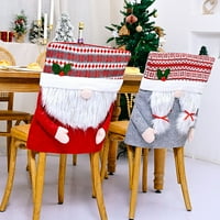 Navlake za stolland božićne tkanine, slatki švedski gnomi stolice za blagovaonicu Slips za božićni festival